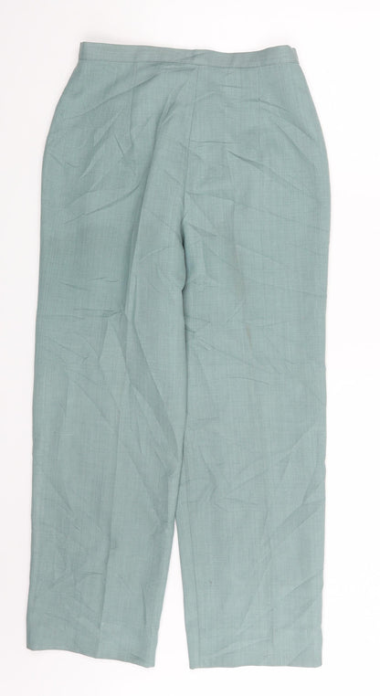 Womens UK Size One Size Preworn Regular Fit  Green Trousers