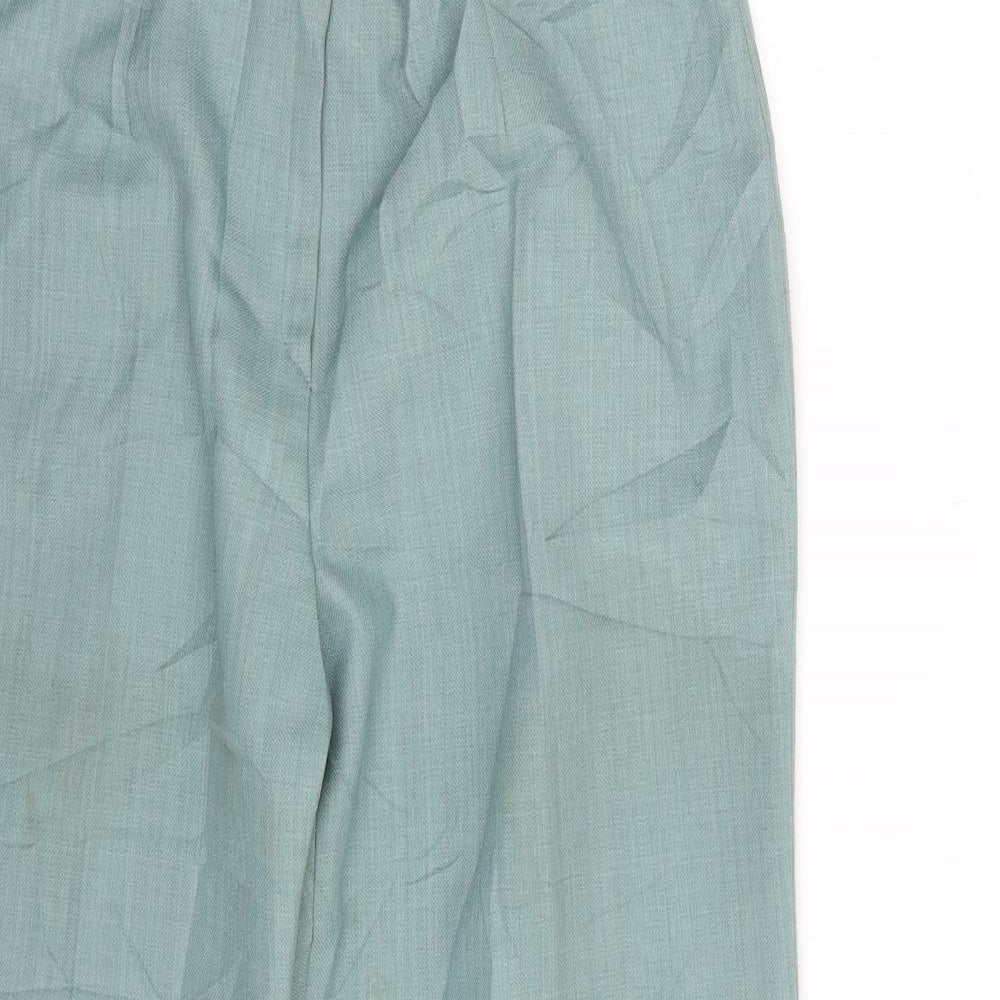 Womens UK Size One Size Preworn Regular Fit  Green Trousers