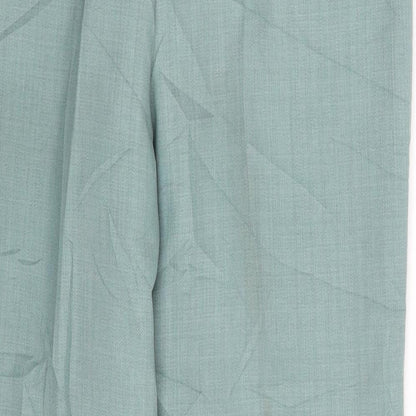 Womens UK Size One Size Preworn Regular Fit  Green Trousers