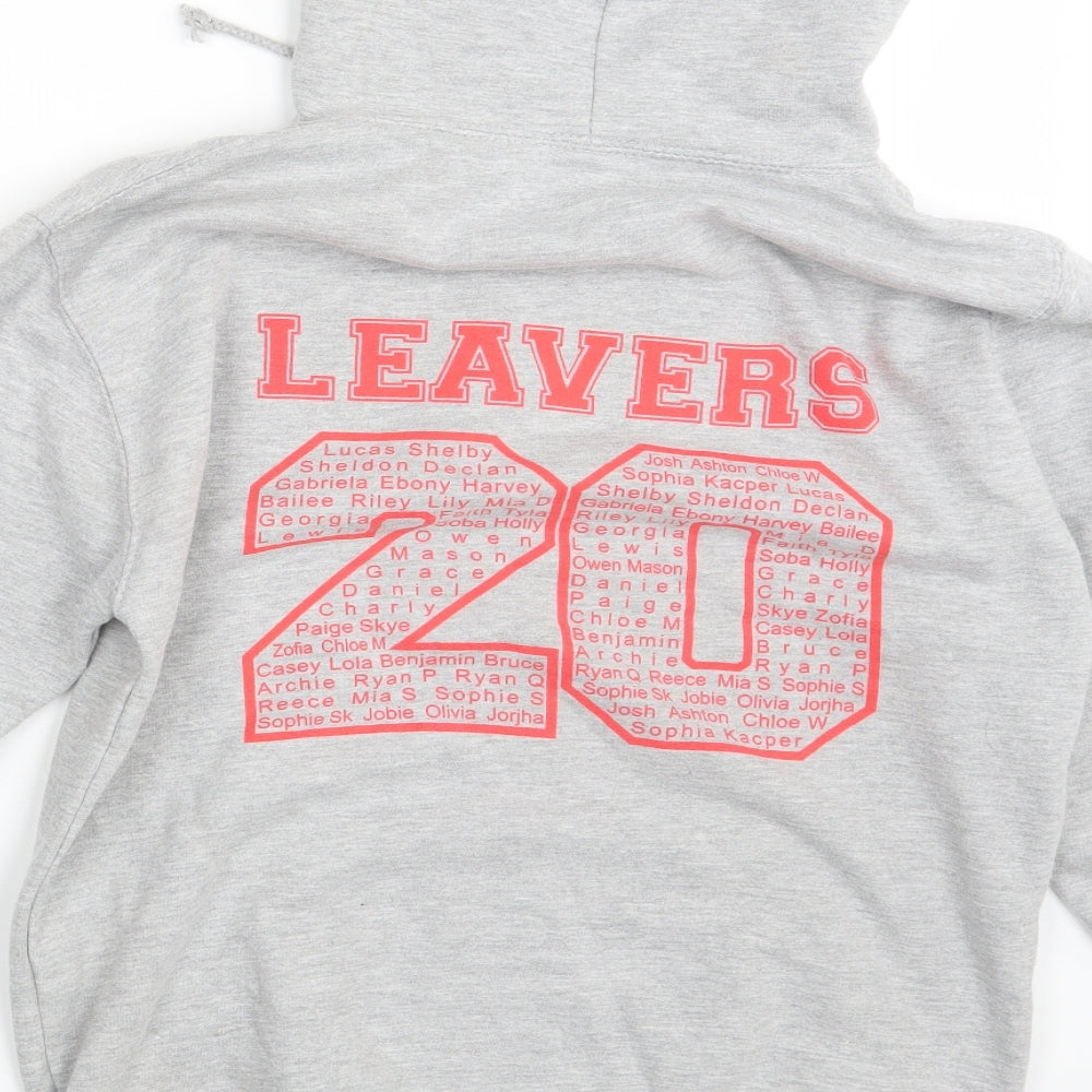 Mens UK Size S Justhoods Grey Pullover Hoodie