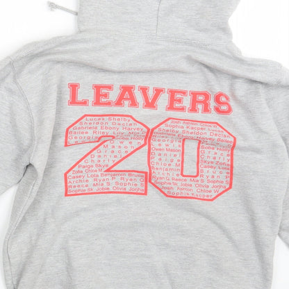 Mens UK Size S Justhoods Grey Pullover Hoodie