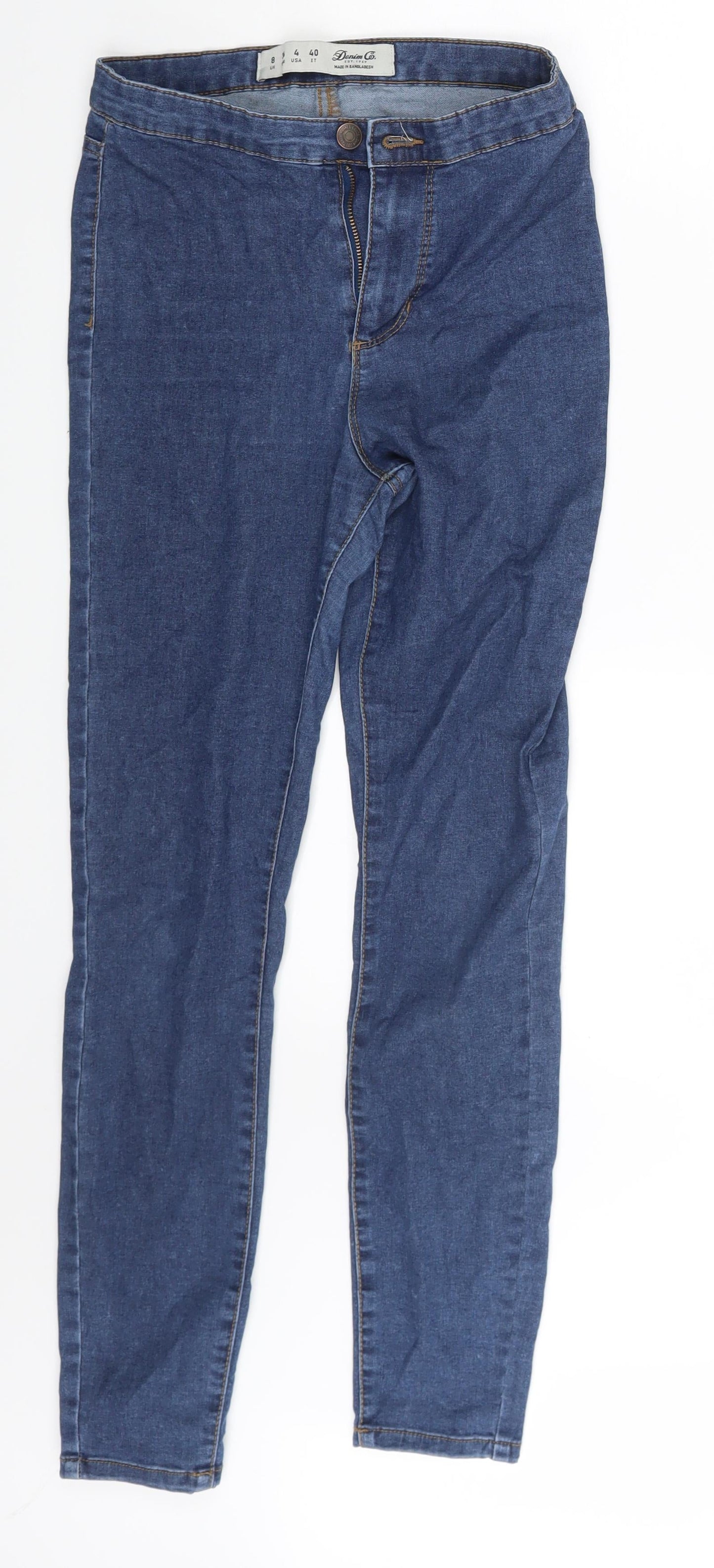 Denim & Co. Womens Blue   Skinny Jeans Size 8 L27 in