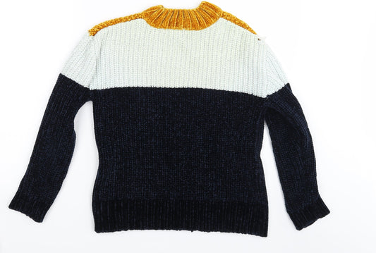 Primark Womens Multicoloured Argyle/Diamond  Pullover Jumper Size 6  - Size 6-8