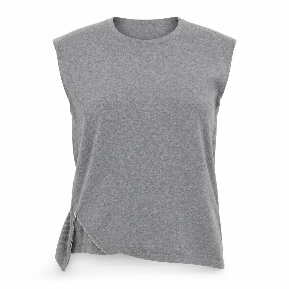 Womens UK Size 14 Warehouse Grey Basic T-Shirt