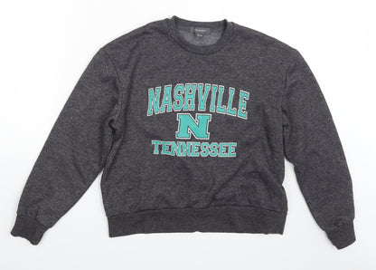 Primark Womens Grey   Pullover Sweatshirt Size 6