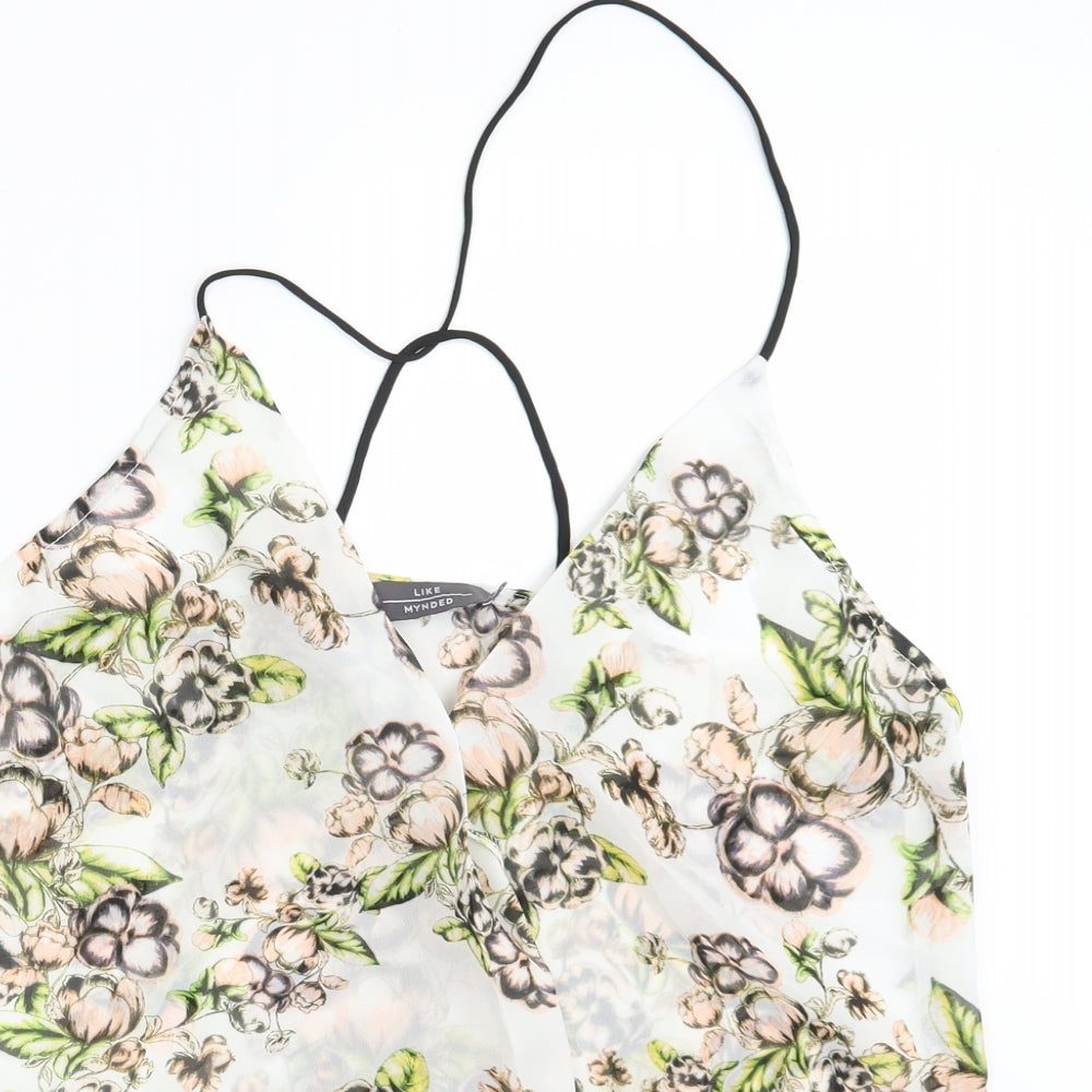 Like Mynded Womens Multicoloured Floral  Camisole Blouse Size M
