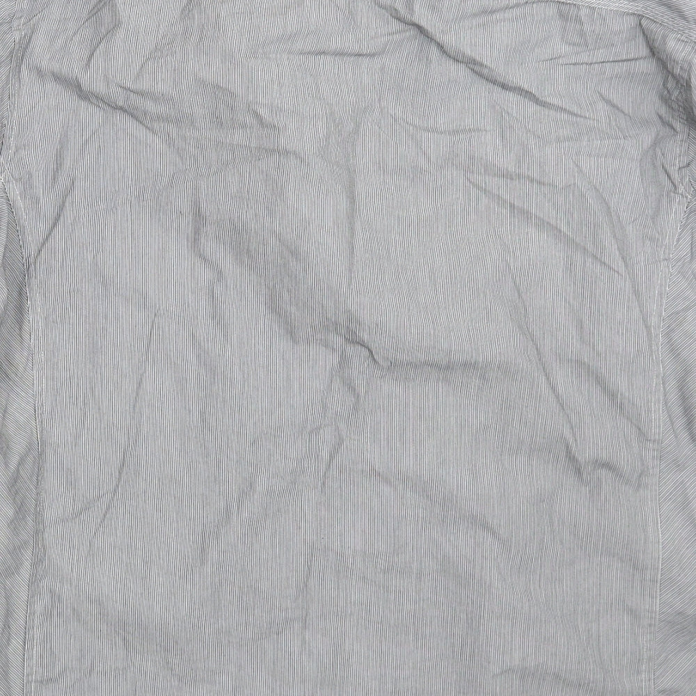 Mens UK Size L NEXT Grey  Button-Up Long Sleeve Casual Shirt
