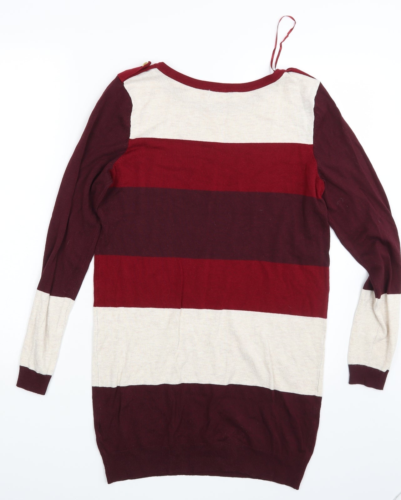 F&F Womens Multicoloured Striped  Pullover Jumper Size 14