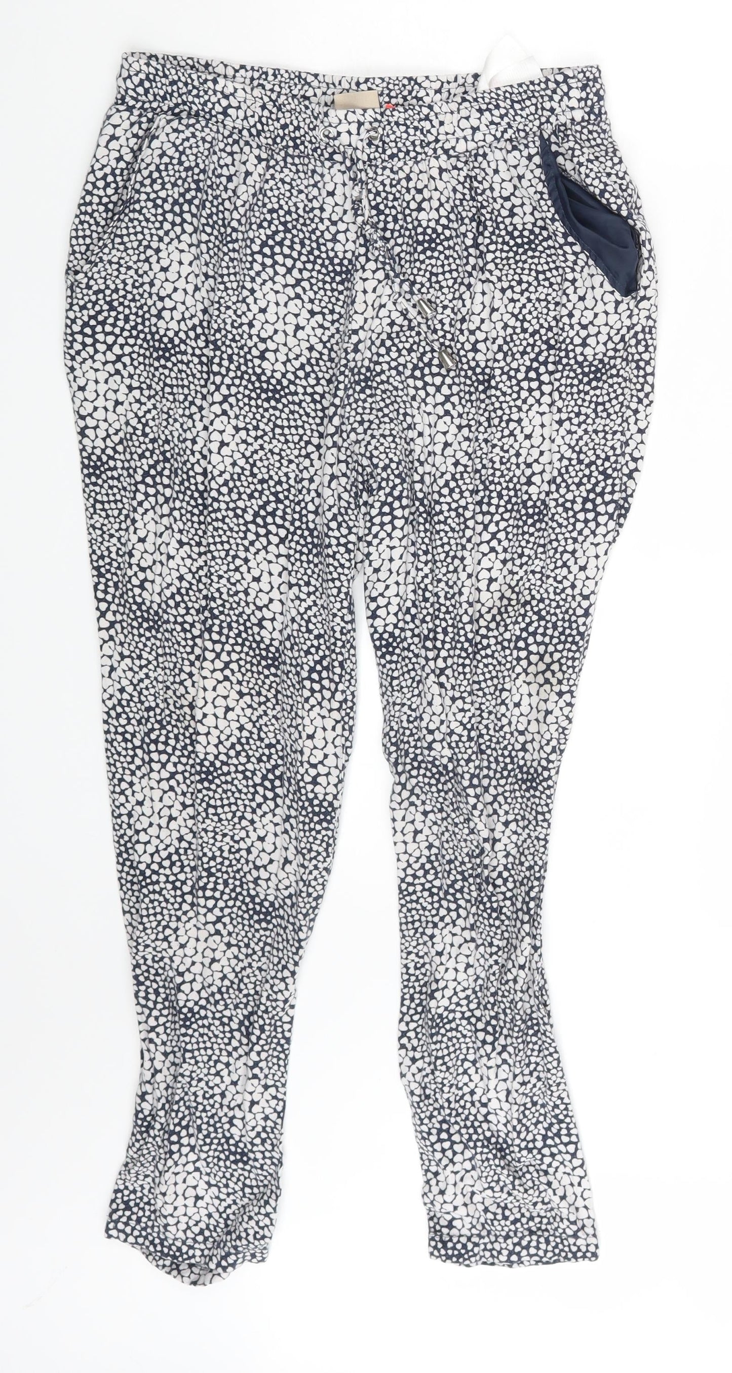 Womens UK Size 10 ONLY Regular Fit Sweatpants Multicoloured Trousers