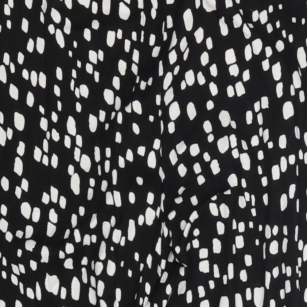 George Womens Black Polka Dot  Sweatpants Trousers One Size L29 in