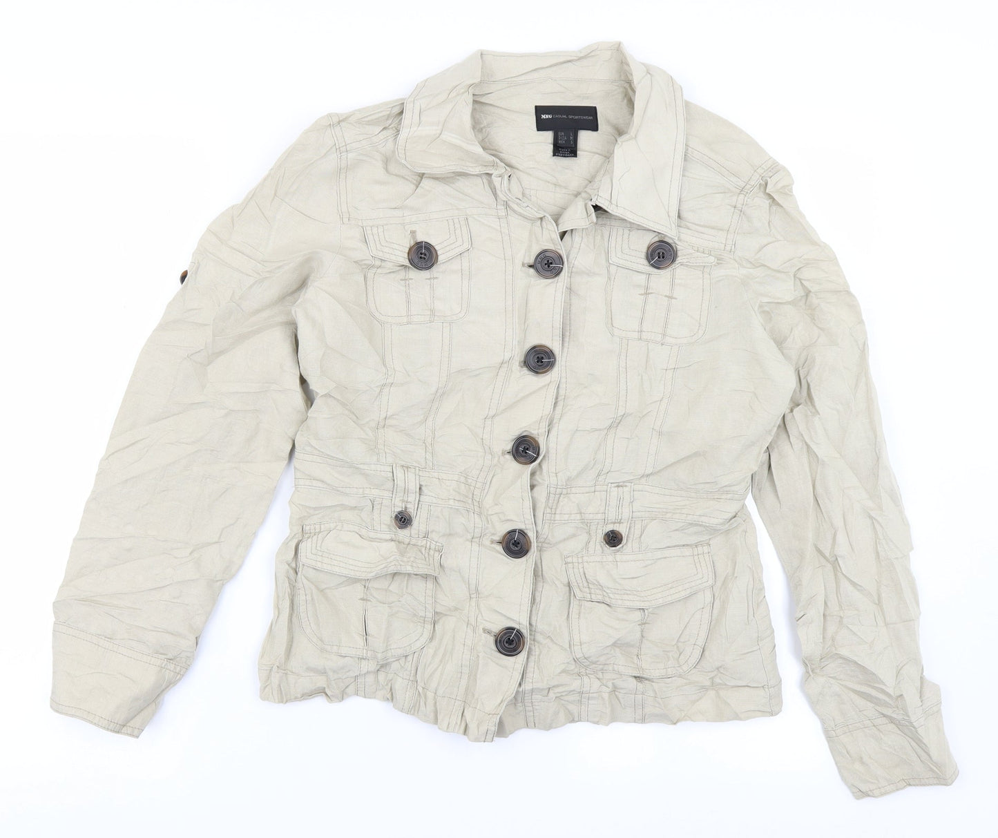 Womens UK Size L MNG Beige Jacket