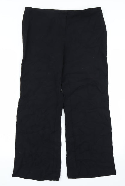Womens UK Size 14 Marks & Spencer Regular Fit  Black Trousers