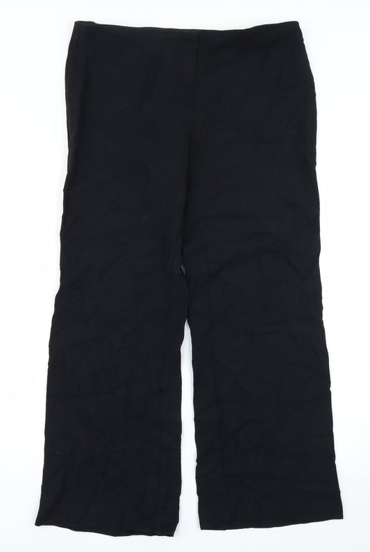 Womens UK Size 14 Marks & Spencer Regular Fit  Black Trousers
