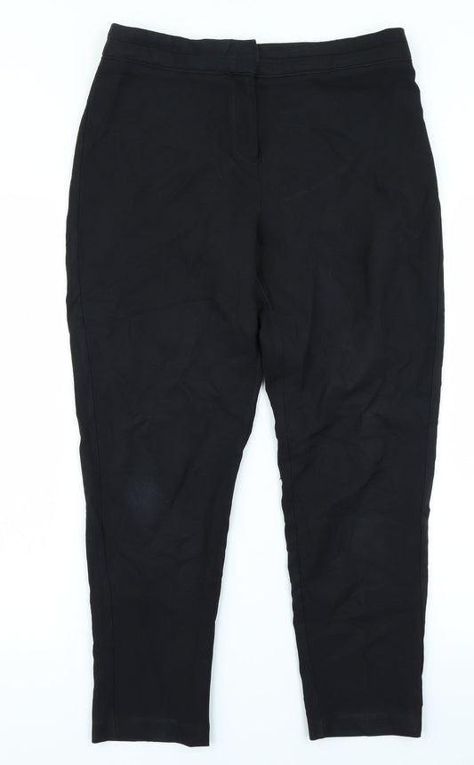 F&F Womens Black   Trousers  Size 10 L24 in