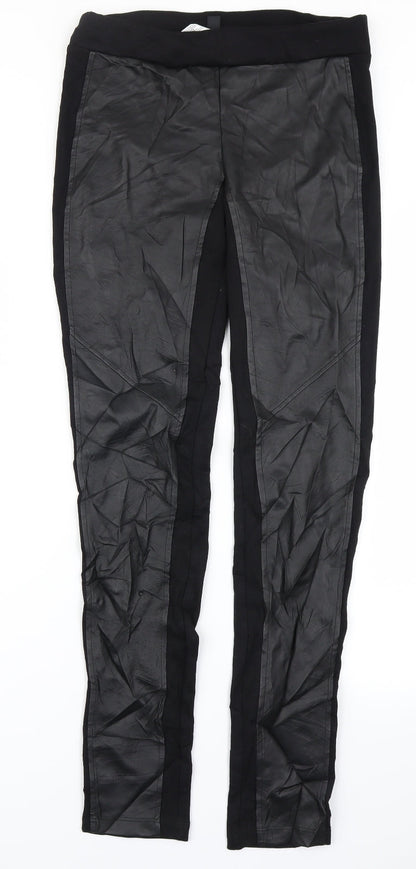 Mango Womens Black   Chino Leggings Size M L28 in