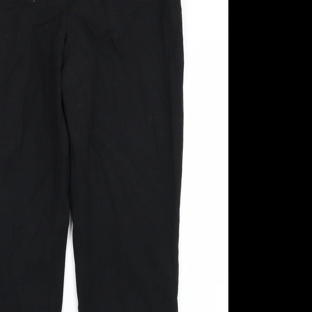 Womens UK Size 14 St Michael Regular Fit  Black Trousers