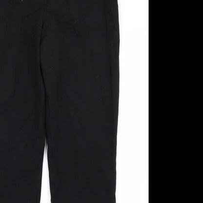 Womens UK Size 14 St Michael Regular Fit  Black Trousers