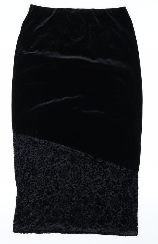 Principles Womens Black Animal Print  Straight & Pencil Skirt Size 32 in