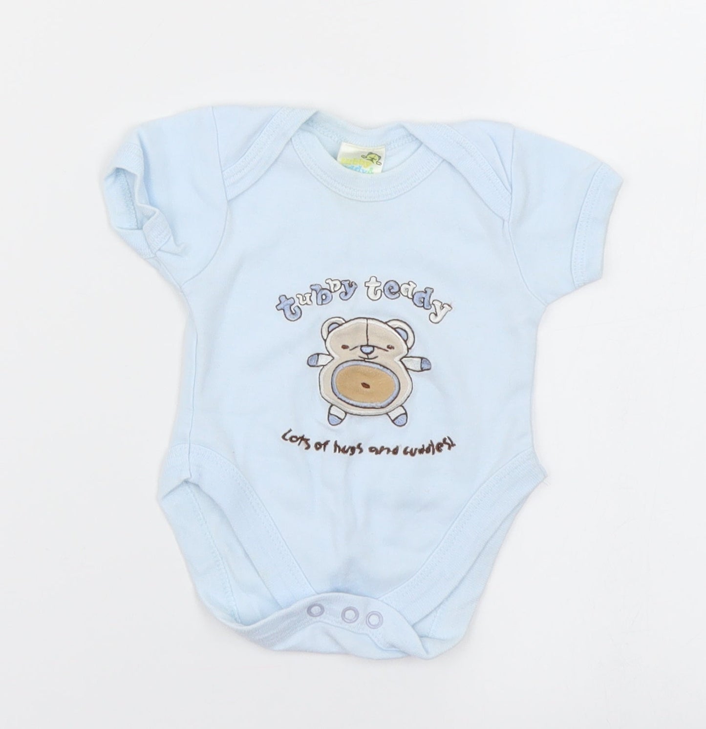 tubby teddy & co Boys Blue   Romper One-Piece Size 0-3 Months  - Bear