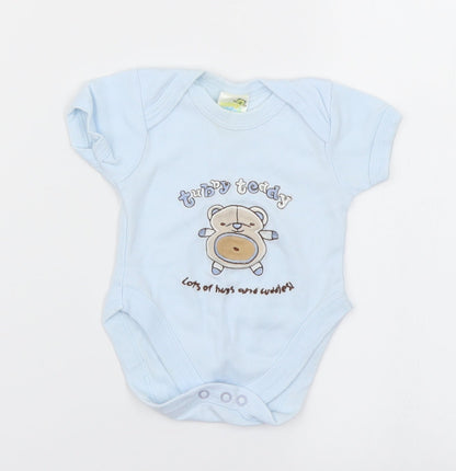 tubby teddy & co Boys Blue   Romper One-Piece Size 0-3 Months  - Bear