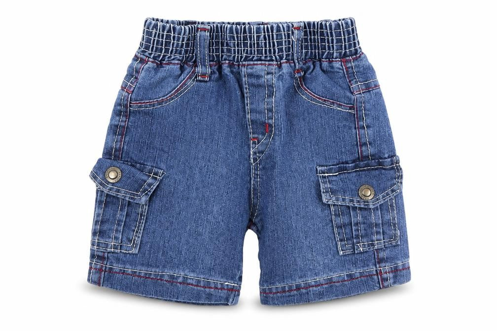 Front view of Cantarana Baby Blue Denim Cropped Jeans, size 18, Months