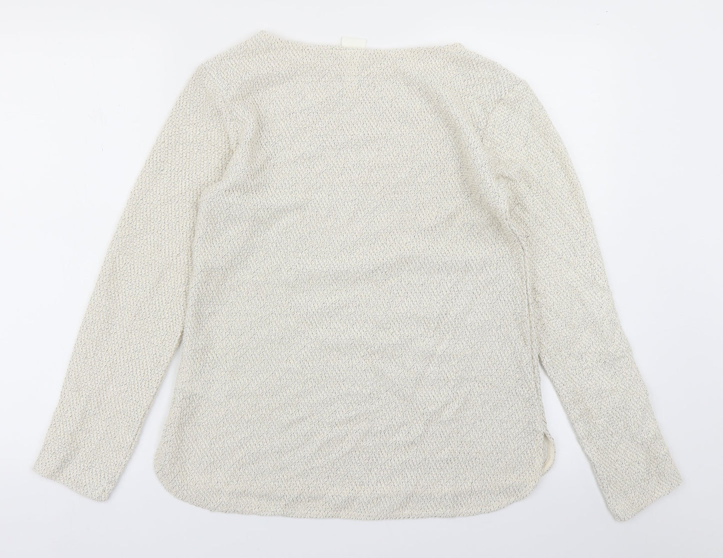 Womens UK Size XS H&M White Pullover Jumper