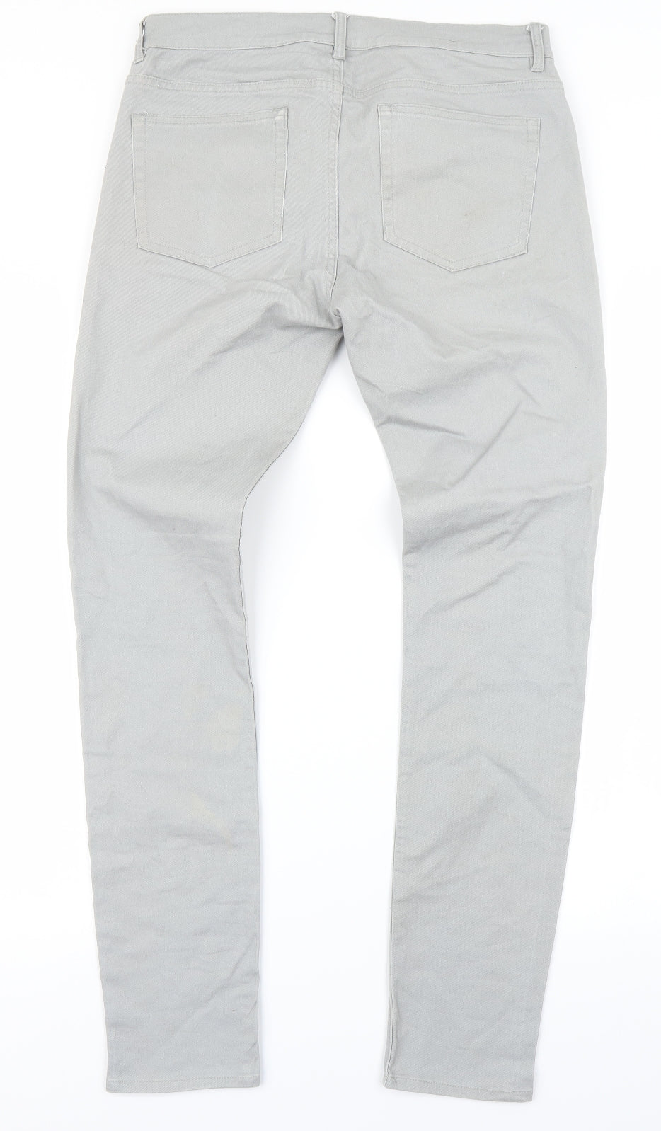 Womens UK Size 32 in H&M Regular Fit Skinny Grey Jeans