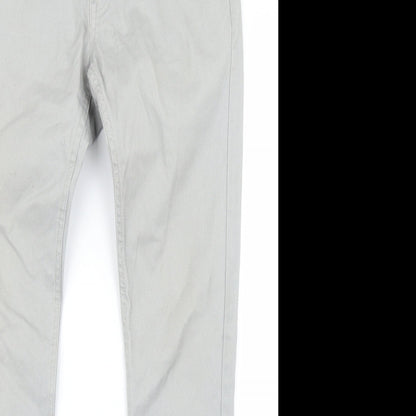 Womens UK Size 32 in H&M Regular Fit Skinny Grey Jeans