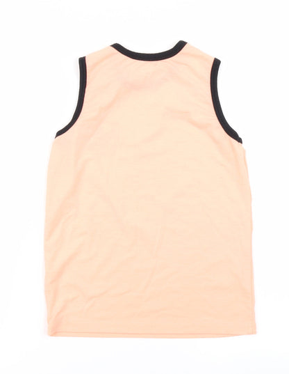 Primark Boys Orange   Basic Tank Size 8-9 Years