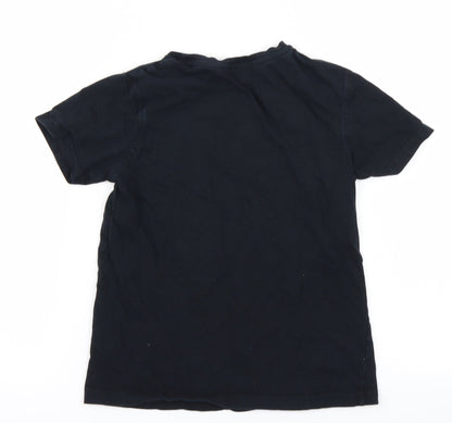 George Boys Black   Basic T-Shirt Size 9-10 Years