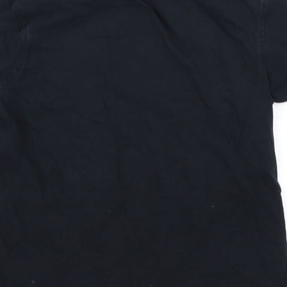 George Boys Black   Basic T-Shirt Size 9-10 Years