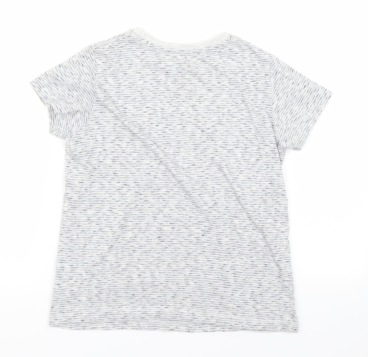 Next Boys Blue Striped  Basic T-Shirt Size 9 Years