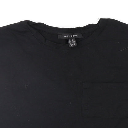 Womens UK Size 8 New Look Black Basic T-Shirt