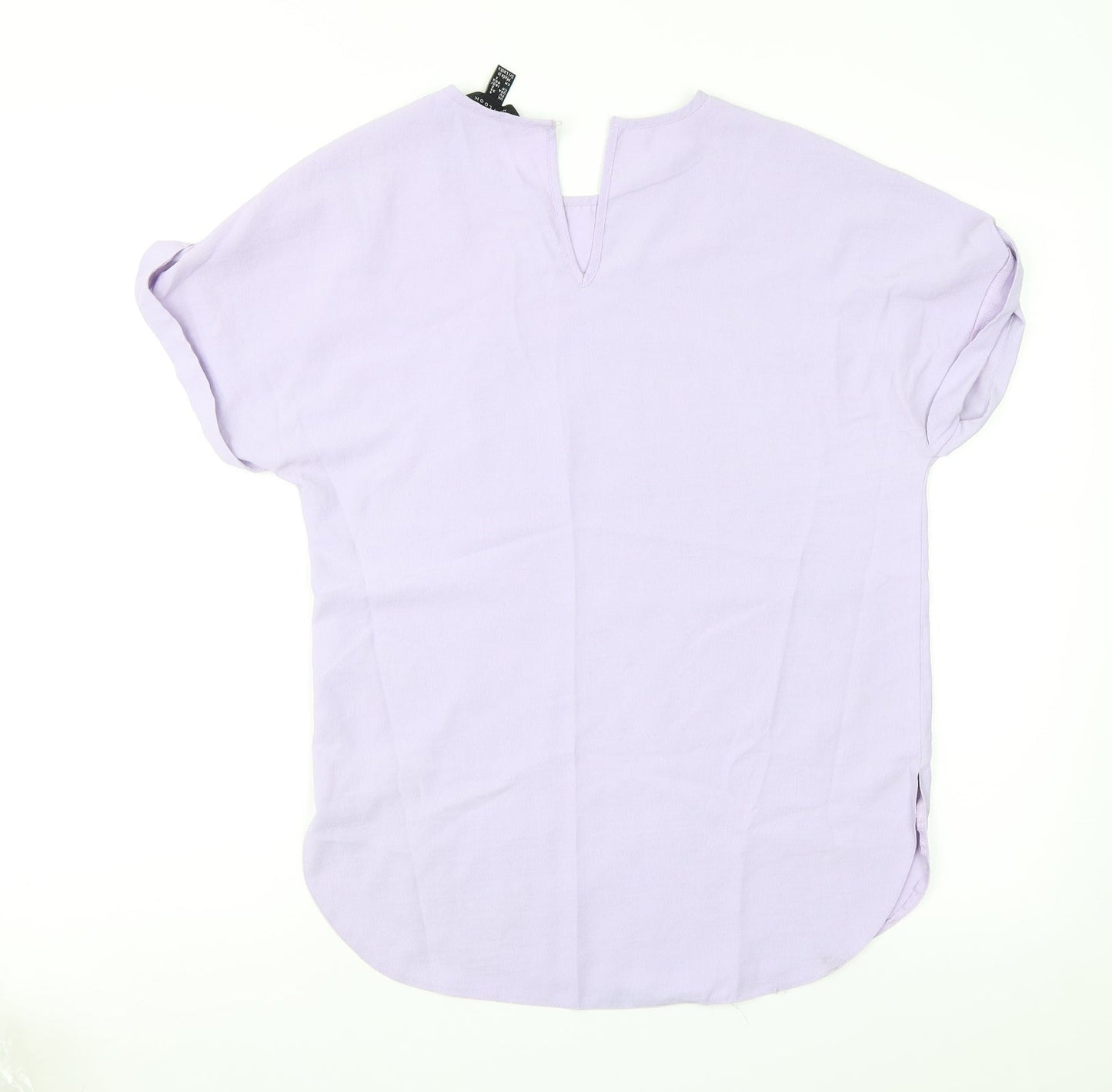 Womens UK Size 6 New Look Purple Basic Blouse