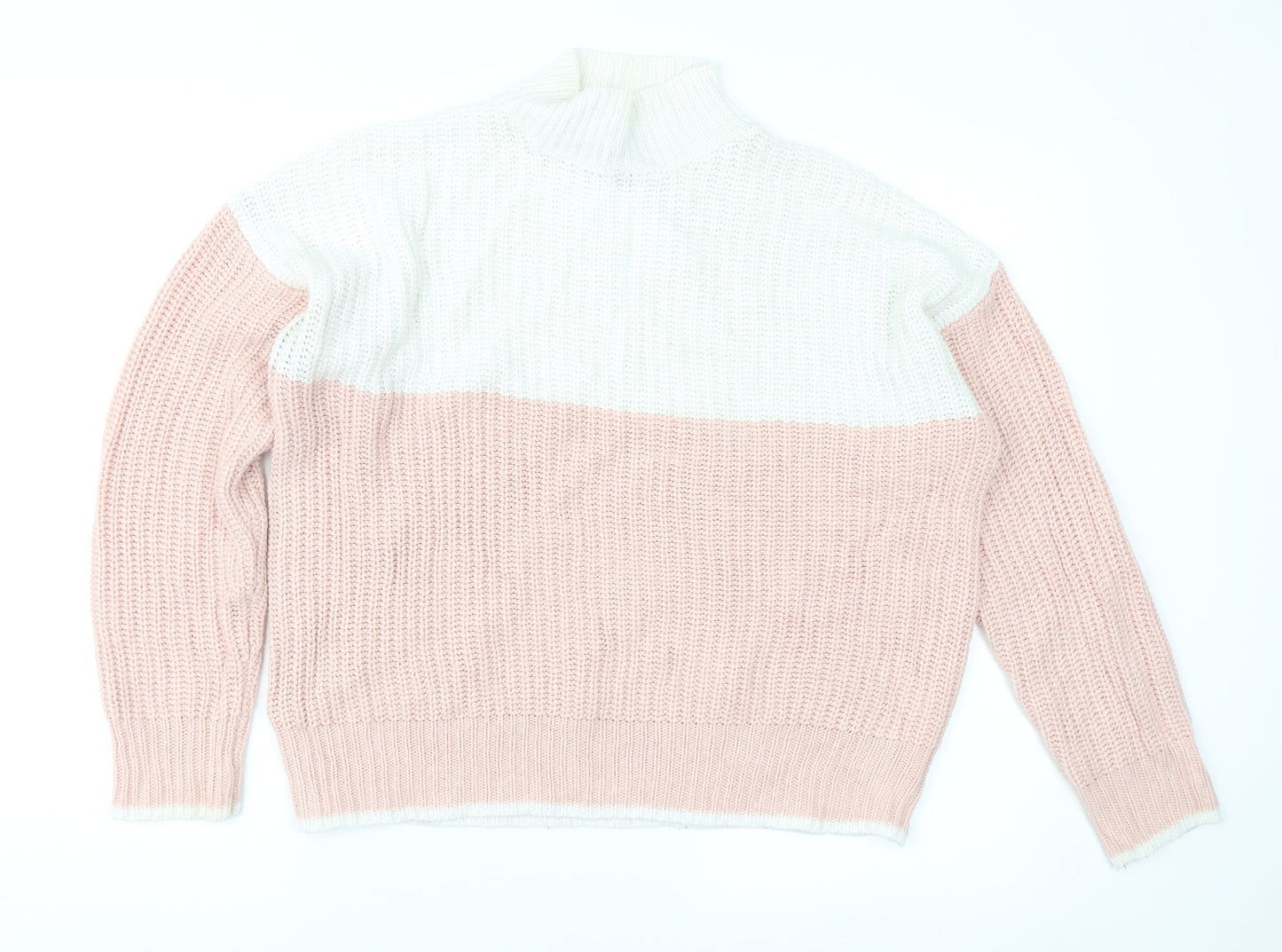Womens UK Size S New Look Pink Pullover Jumper
