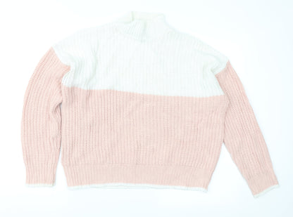Womens UK Size S New Look Pink Pullover Jumper