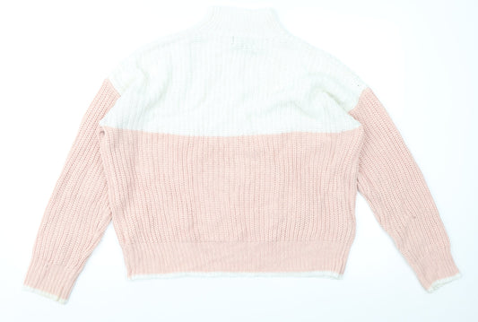 Womens UK Size S New Look Pink Pullover Jumper