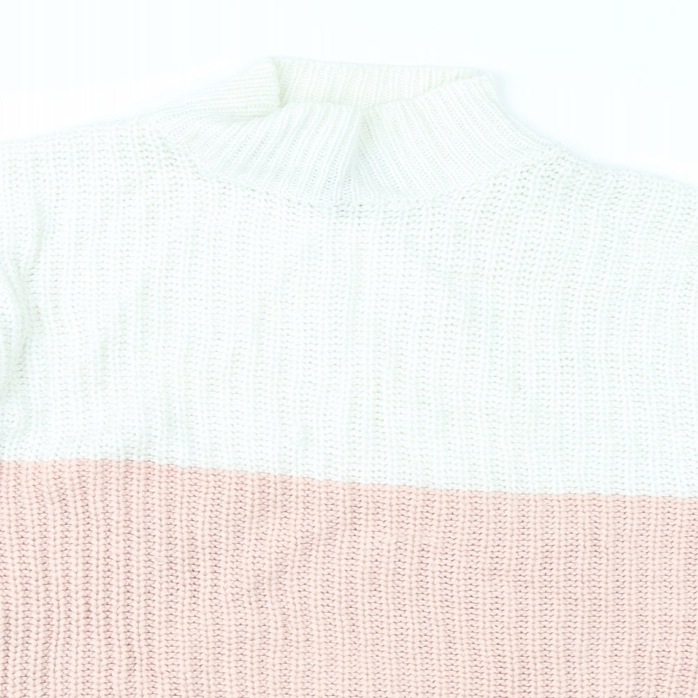 Womens UK Size S New Look Pink Pullover Jumper