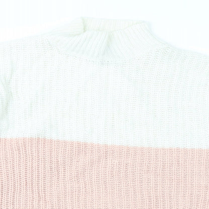 Womens UK Size S New Look Pink Pullover Jumper