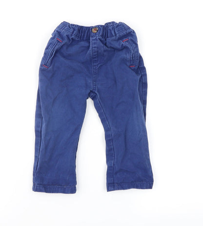 Mini Club Baby Blue   Cargo Trousers Size 9-12 Months