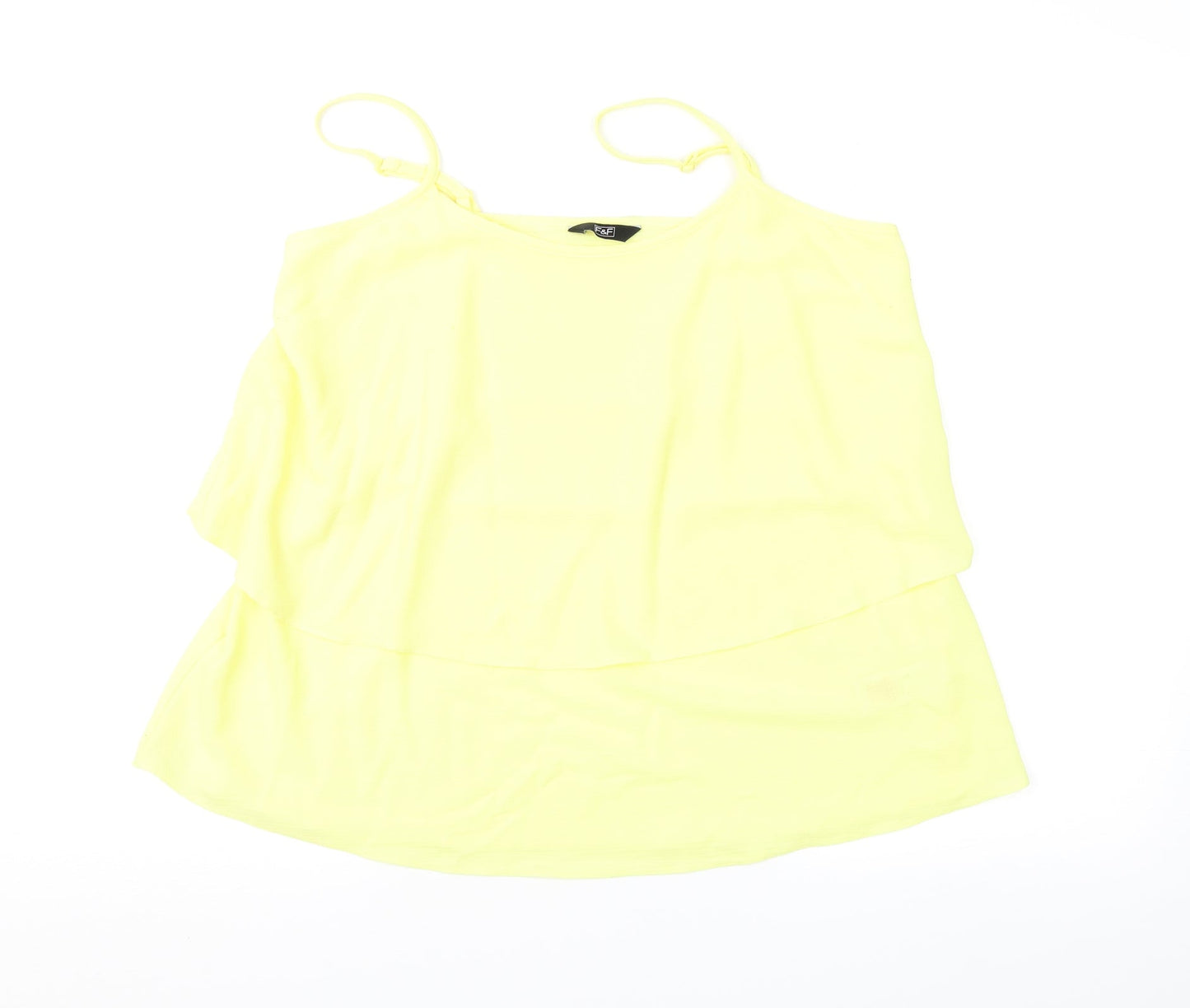 F&F Womens Yellow   Camisole Blouse Size 12