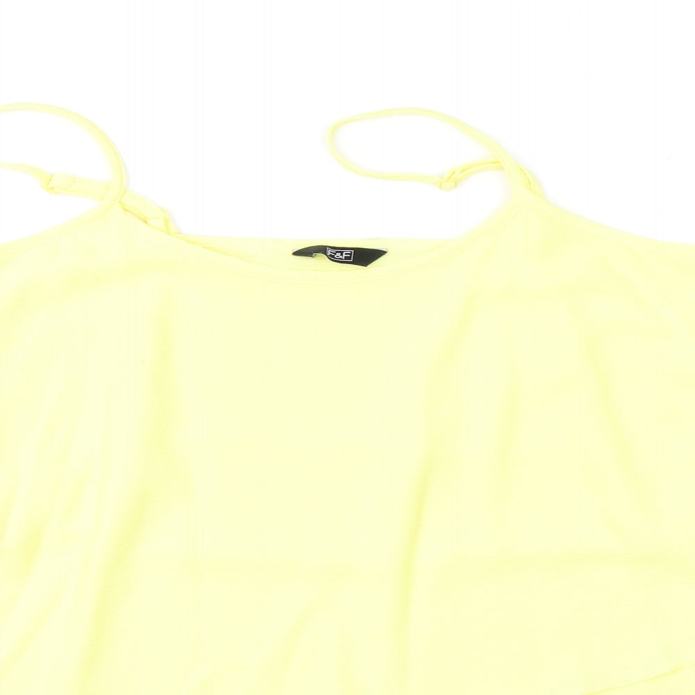 F&F Womens Yellow   Camisole Blouse Size 12