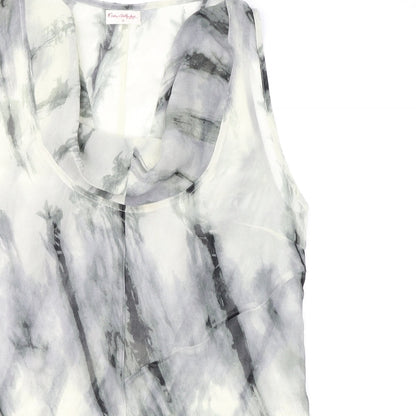 Miss Selfridge Womens Green Geometric  Basic Blouse Size 14