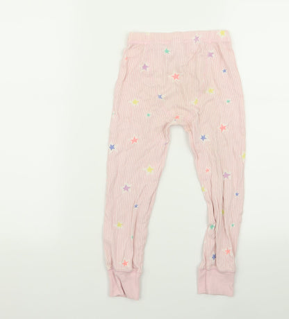 NEXT Girls Pink Striped  Cami Pyjama Pants Size 4-5 Years