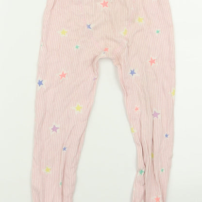NEXT Girls Pink Striped  Cami Pyjama Pants Size 4-5 Years