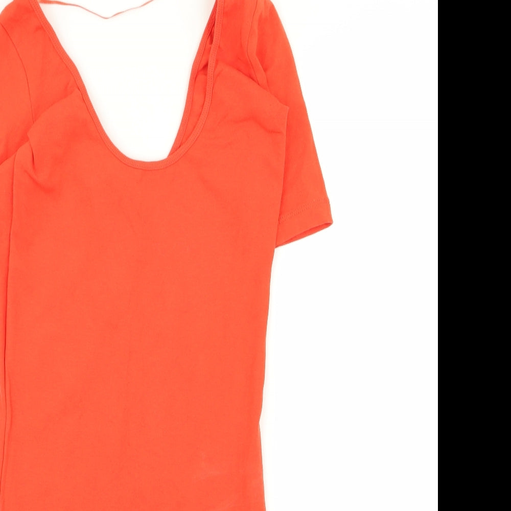 denim and co Womens Orange   Pencil Dress  Size 8