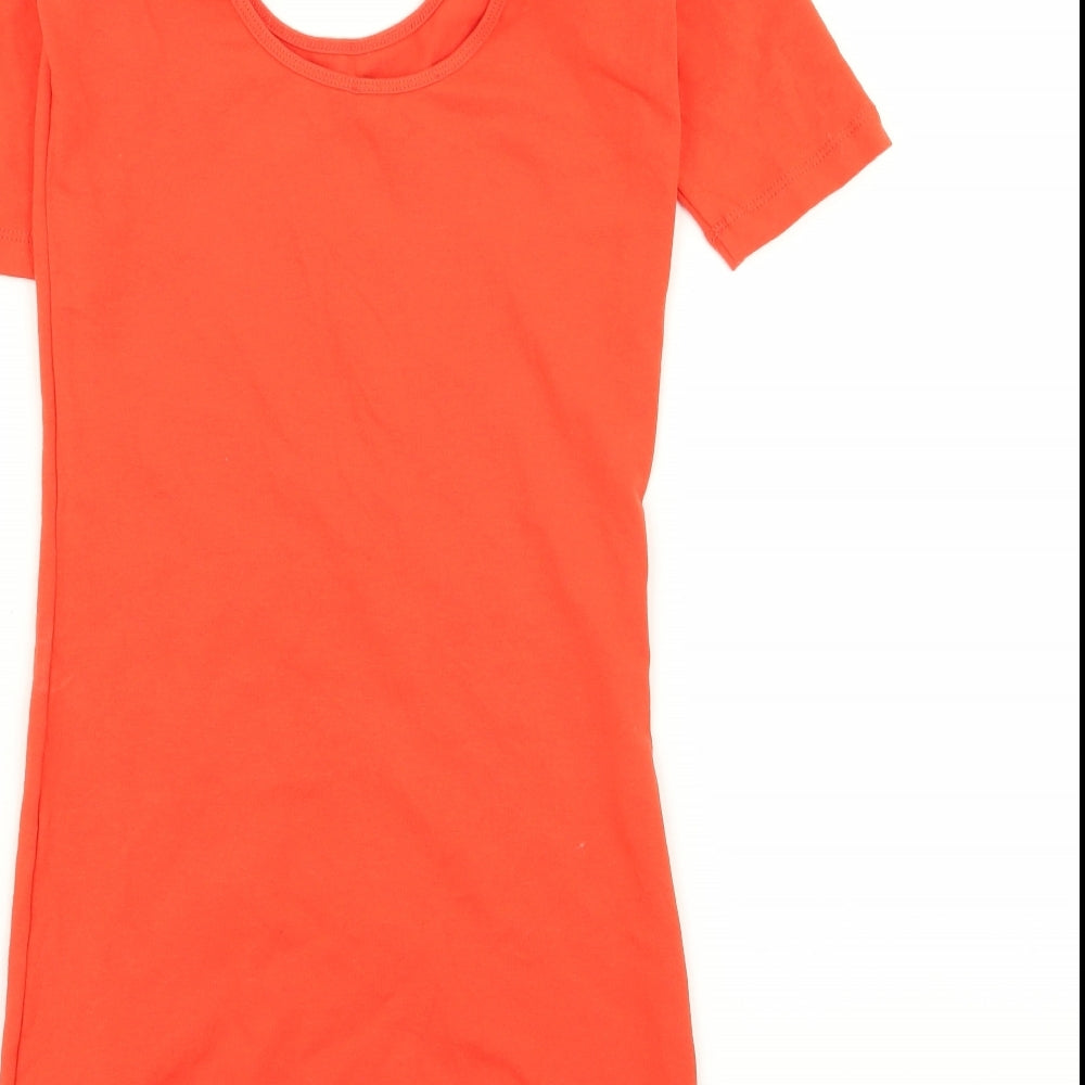 denim and co Womens Orange   Pencil Dress  Size 8