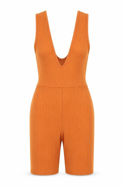 PRETTYLITTLETHING Womens Brown   Playsuit One-Piece Size 6