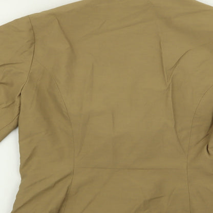 Brand and care label for Betty Jackson women’s beige jacket blazer, size UK 12