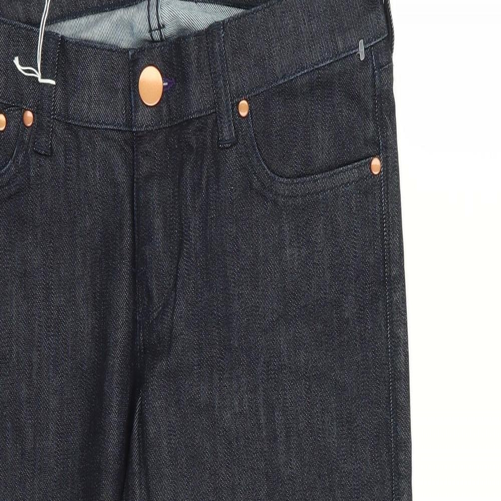 Womens UK Size 27 in Preworn Regular Fit Capri Blue Jeans